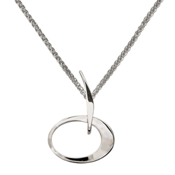 Petite Elliptical necklace by Ed Levin 