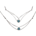 Gemstone Swing necklace by Ed Levin - NE62011FA