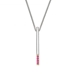 Sterling and Gold Sleek Sparkle Pendant - PE289416D