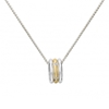 Trio Pendant by Ed Levin - sterling silver and 14k gold 