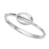 Elliptical Elegance Sterling Silver Bracelet 