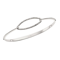 Textured Oval Bracelet by Ed Levin 