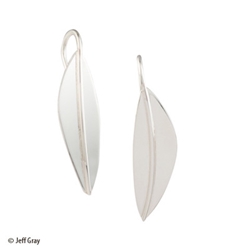 Sterling Leaf earring by Jeff Gray 