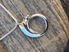Swirl Lleaf necklace - 18inch sterling 