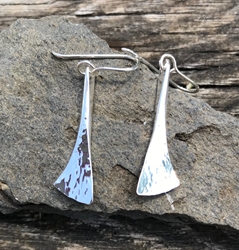 Hammered Dangle earring by Jeff Gray 