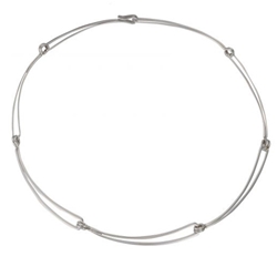 Sterling Open Link Necklace by Ed Levin 