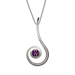 Sterling Dancing Clef Pendant by Ed Levin 
